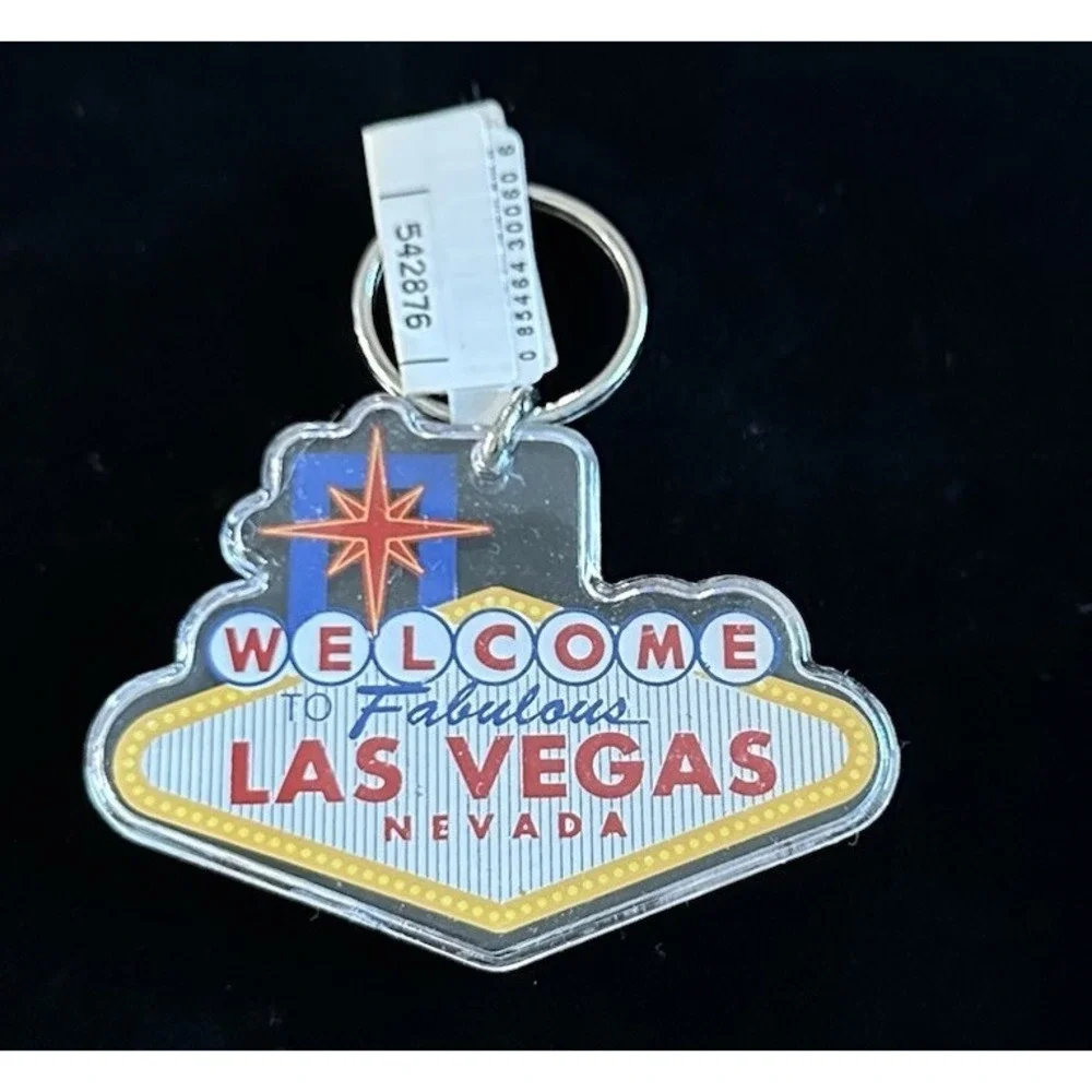 Las‎ Vegas Nevada Welcome to Fabulous Las Vegas Plastic Keyring Keychain